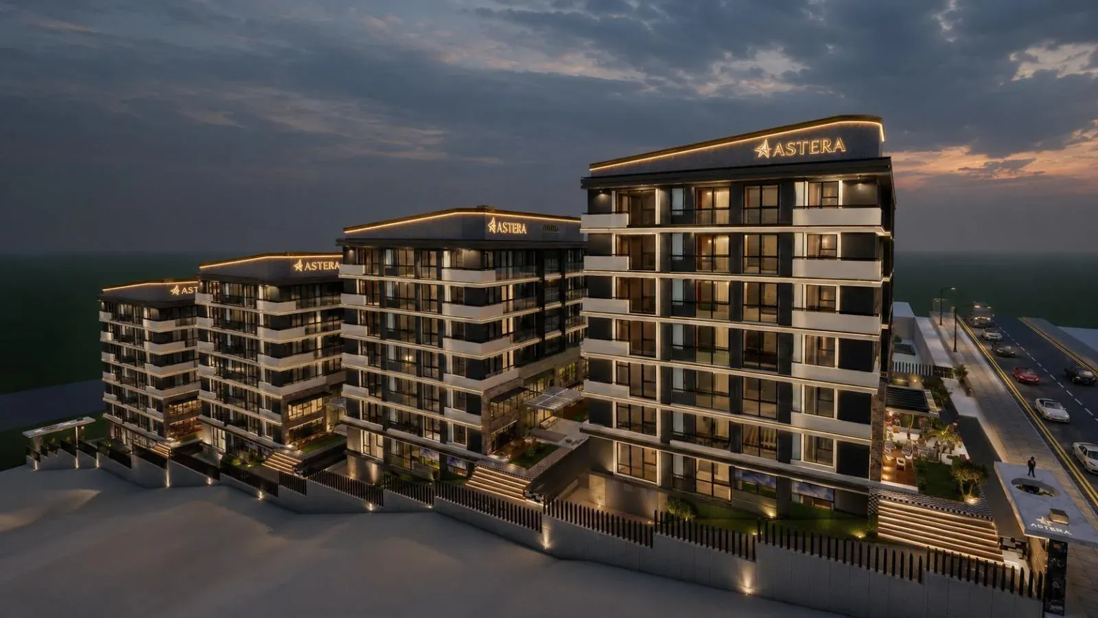 Astera Yuva blokları akşam ışığında, temsili görsel